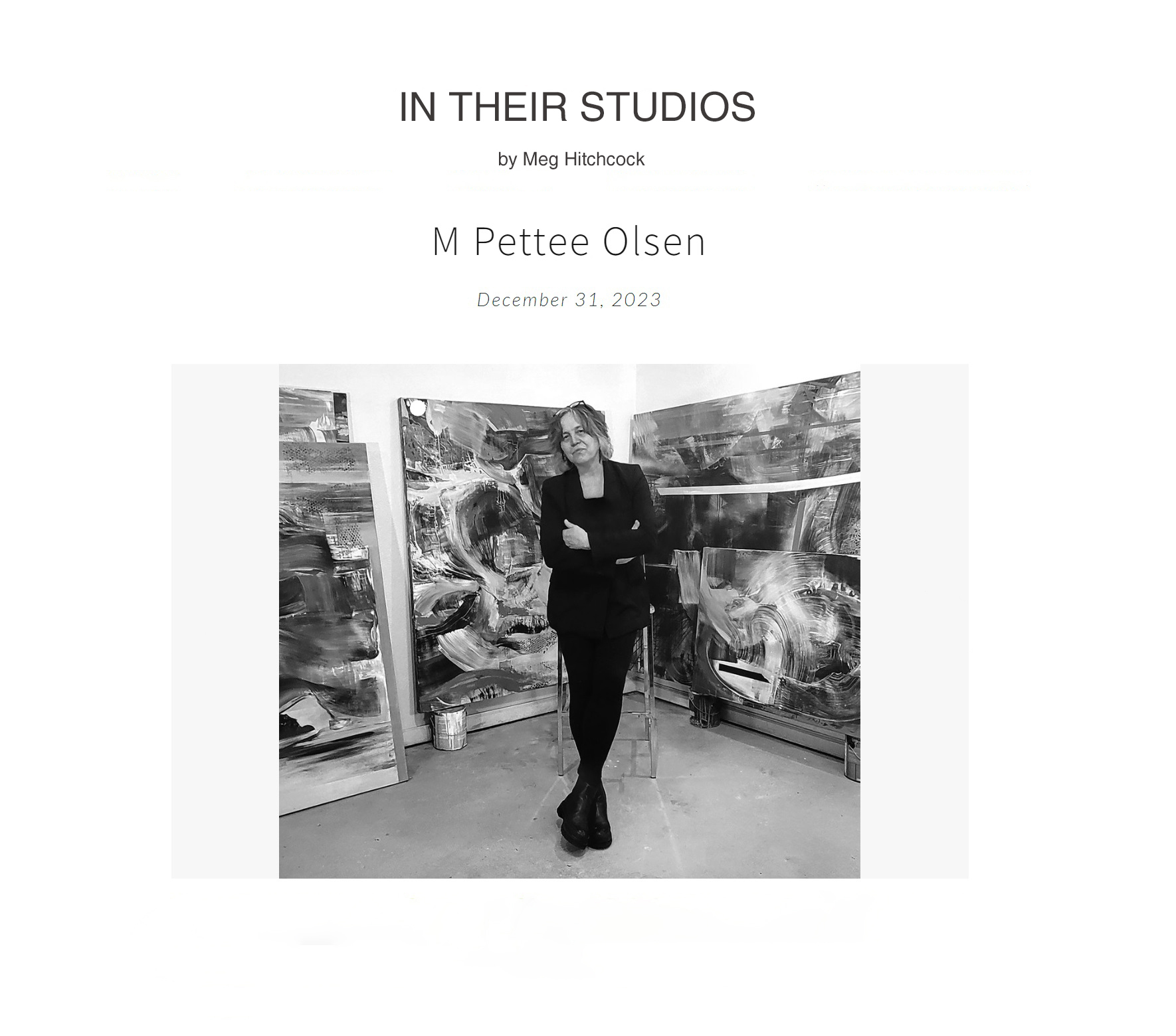 M Pettee Olsen In Their Studios Full Portrait Screenshot ITS Focus